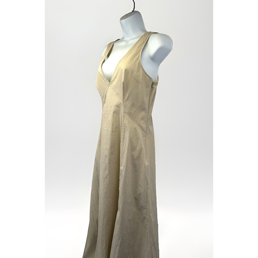 beige Anthropologie sleeveless midi dress Size 6